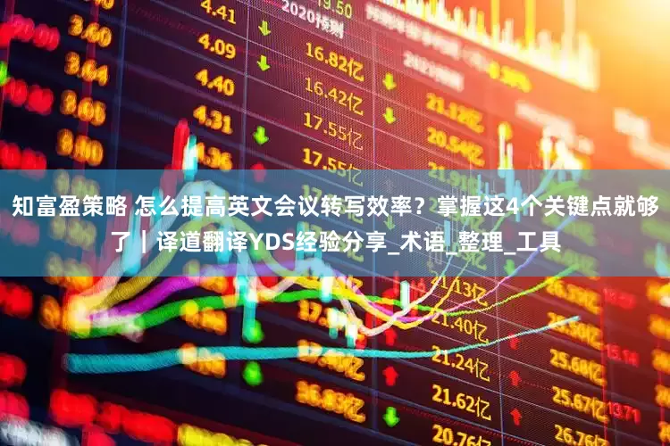 知富盈策略 怎么提高英文会议转写效率？掌握这4个关键点就够了｜译道翻译YDS经验分享_术语_整理_工具